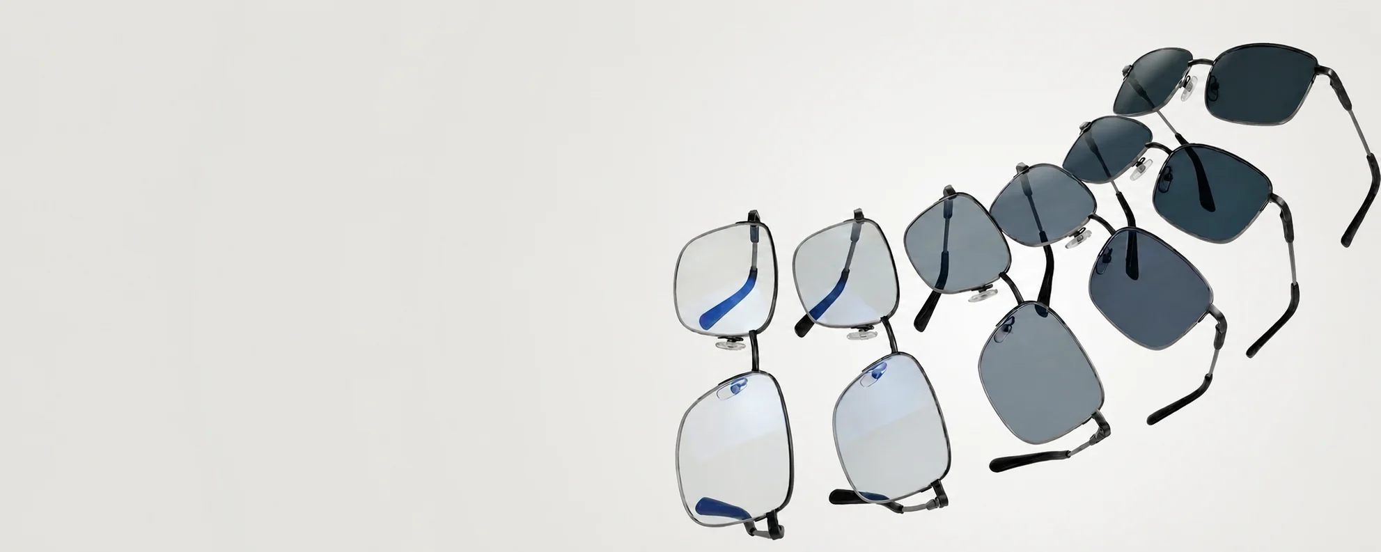 A collection of photochromic optical lenses